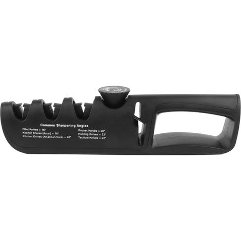 Affûteur de couteaux en acier tungstène 4 en 1, affûteur à 3 étapes pour divers outils de coupe et ciseaux (1/5)