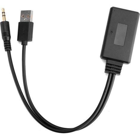 Adaptateur AUX 12 broches avec USB et prise 3,5 mm pour autoradio Bluetooth compatible E90 E91 E92 E93 (1/5)