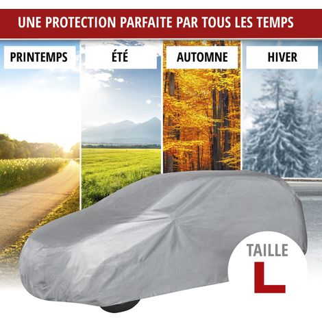 Bâche pour voiture All Weather Light taille L garage complet gris clair (1/5)