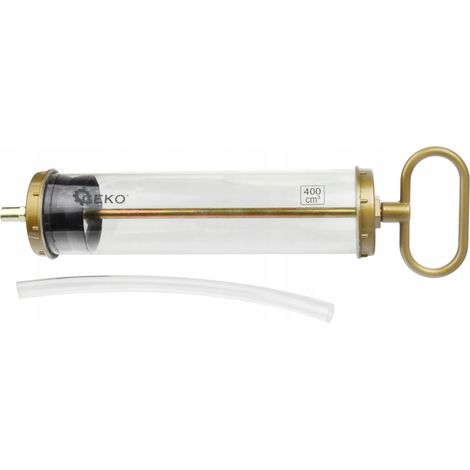 Pompe seringue huile geko g01152 capacité 400 ml flexible (1/3)