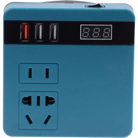 Lithium-Batterie-Wechselrichter für Lithium-Ionen-Werkzeuge, Wechselrichter für den Außeneinsatz AC220V/DC5V/12V. (1/5)