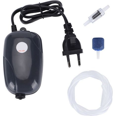 BelleRise RS-290 Aquarium-Luftpumpe – Leise, 3 W – Für Süß- und Salzwasser – 4 × 10,5 × 4,5 cm (1/5)