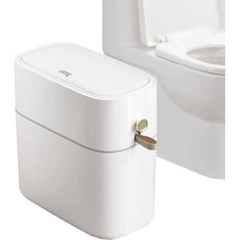 Bathroom Trash Can Bathroom Bins with Lid Sink 8 Liter
