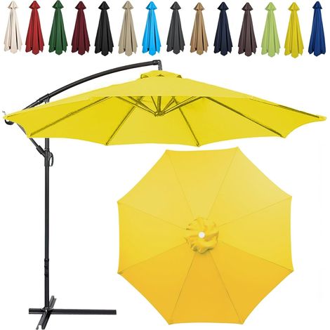 Auvent De Remplacement pour Parasol , Toile De Parasol Déporté Remplacement Pour Cour, Jardin, Plage, Protection UV,8ribs-230cm,Bleu Royal (1/5)