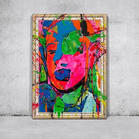 Gemälde Emotion Rahmen Weiß 120x80 cm (1/5)