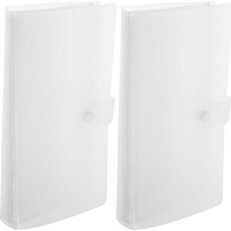 Album de Billets Transparent Portable en Pp pour 40 Billets 9,5x21cm, Léger et Compact, pour Enregistrer la Croissance Bébé ou Anniversaires, Lot de 2 (1/5)