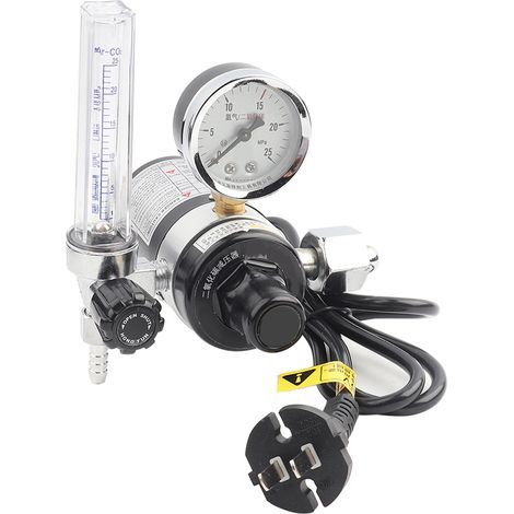 Réducteur de pression CO2 avec manomètre pour soudage 36V (1/5)