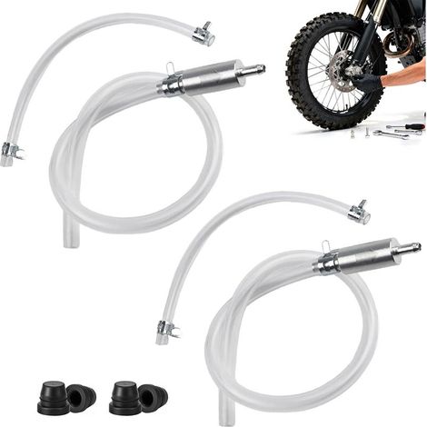 Motorrad-Bremsenentlüftungsgerät – Universelles Ventil- und Kupplungsschlauch-Entlüftungsset für Motorräder, Fahrräder und Autos, Bremskörper, 35,2 cm Schlauch, 2 Schlauchschellen (1/5)