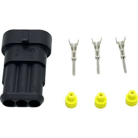 MTA 3050127 SUPERSEAL-STECKVERBINDER 1,5 MM - 3 P LE - M LE (1/2)