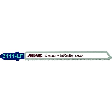Lame de scie sauteuse bimétallique extra-longue MPS 3111-LF 21 TPI pour acier inoxydable et tôle jusqu'à 3 mm