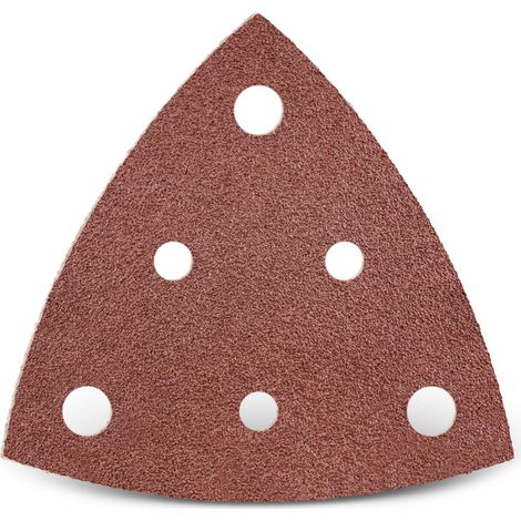 MENZER Red Klett-Schleifblätter, 82 mm, 6-Loch, f. Deltaschleifer, Normalkorund (50 Stk.) K100
