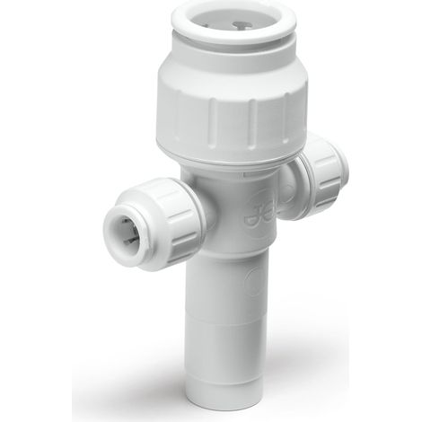 John Guest Speedfit 22mm x 10mm 2 Port Manifold With Stem PEM582210AW (1/3)