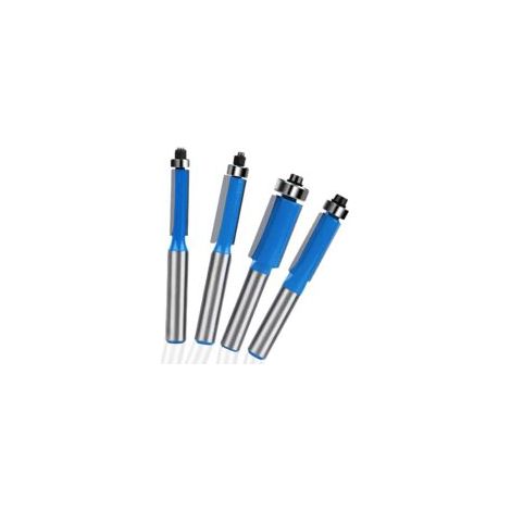 Houhence – 4er-Set 8-mm-Fräser – YG6-Hartmetall für Hartholz – Kugellager – Saubere und präzise Schnitte – Crezuo