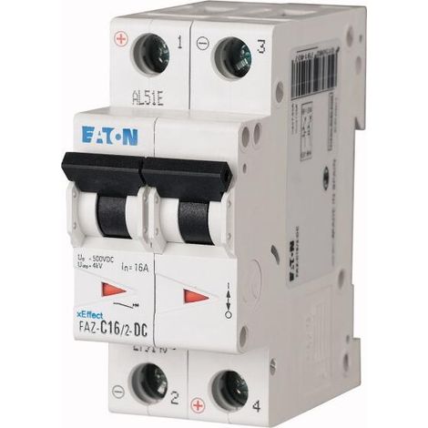 Interruptor Eaton c32/2-dc 32A 15kA