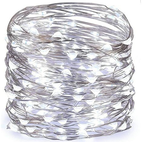Guirlande Lumineuse - 20 M - 200 LED - Alimentation Piles - Étanche IP67 - Intérieur Extérieur - 1 Pièce