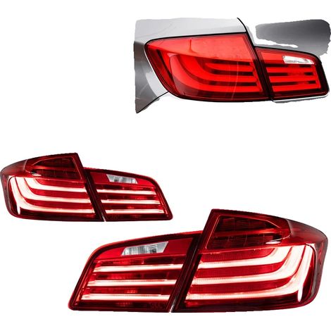 Gruppo ottico posteriore, tecnologia LED, compatibile con BMW F10 2010-2017, facile installazione, ROSSO, LED stile LCI (1/2)