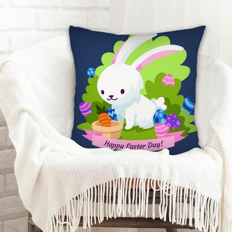 Housse de coussin décorative à la mode pour la maison résistant au lavage pour canapé ou lit, décoration de Pâques (1/5)
