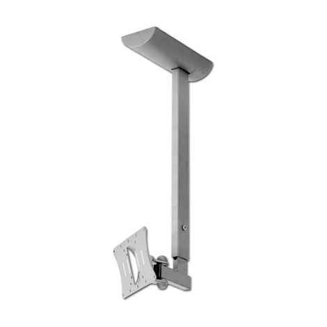 Soporte Plafond Omb Hisolution Orientable Vert. +-20º Tourner à 190º Vesa 50/ 75/ 100/ 200 Max 20kg Couleur Argent
