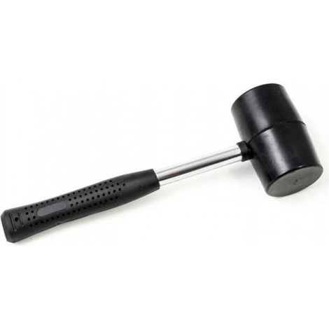 Marteau caoutchouc 75mm 1100g manche métal MŁG9M (1/3)