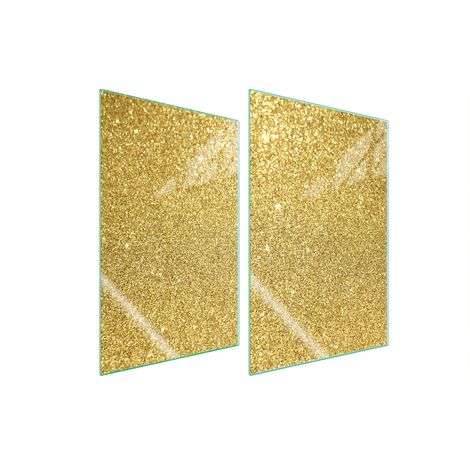 GLASSCHUTZPLATTE FÜR KÜCHE 2x35x52 GOLD (1/5)