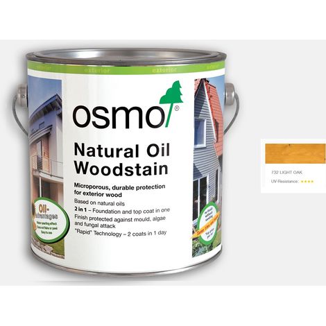 Osmo Natural Oil Woodstain - Light Oak - 125ml