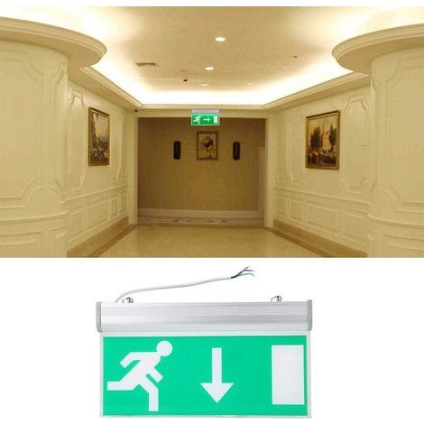 LED Emergency Exit Sign, Automatic Detection, Voice Alarm, Acrylic, 110-220V, Public Buildings (1/5)