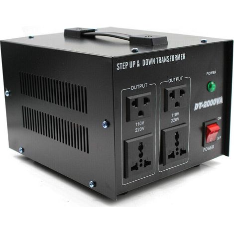 Convertisseur Transformateur De Tension Step Up & Down Convertisseur De Tension Transformers 220V-110V 2000W EU Plug (1/5)