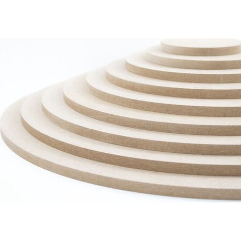 Signaletique.Biz France – Rond de bois MDF 6 mm – 40 cm – Résistant au feu – Découpe facile pour projets DIY – Fabrication française (1/5)