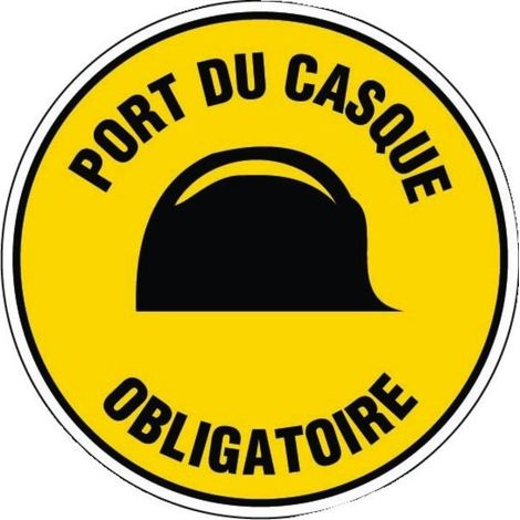 Disque Casque Obligatoire Signalisation De Sécurité Rigide - Novap
