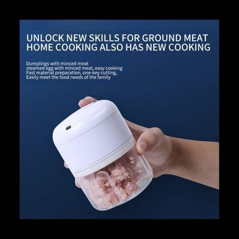 Machine de Cuisson Multifonctionnelle Hachoir à Viande Automatique Aliment SuppléMentaire pour Remuer Viande HachéE à L'Ail HachéE (1/5)