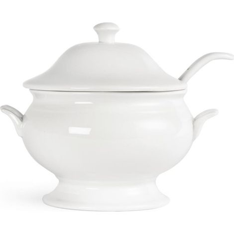 Soupière et Louche en Porcelaine - Olympia
