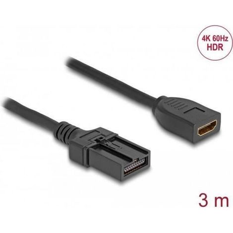 Câble HDMI - 3 M - 4K 60 Hz - Pour Automobile - Noir