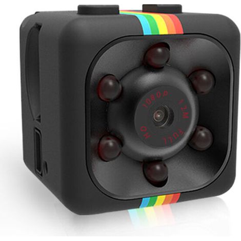 Caméra espion, mini caméra HD DVR 1080P caméra cachée vision nocturne infrarouge, petite caméra de nounou prend en charge la détection de mouvement pour la maison / surveillance / voiture / drone / bu