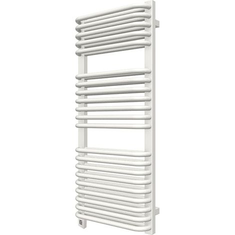 Sèche-serviette électrique blanc de 1420mm de haut et 440mm de large - 1000 Watt - TYT1420/440SOAE1B