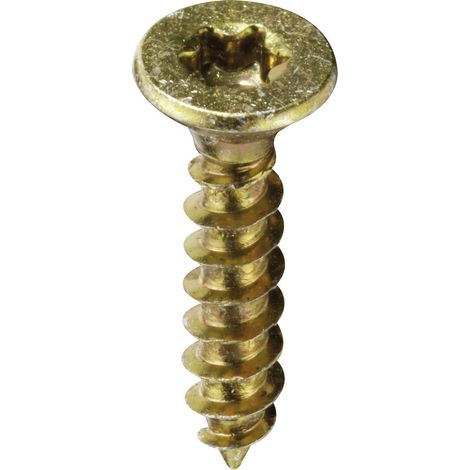 HSI Spanplattenschrauben, Tordrive, Eisen, chromatiert, 4,0x 35 mm, 200 STK