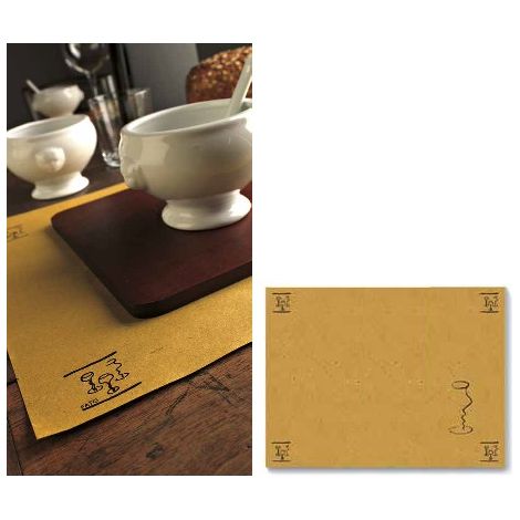 Set 200 Pezzi Tovaglietta Cartapaglia Wine Bar Nero 40 x 30 cm