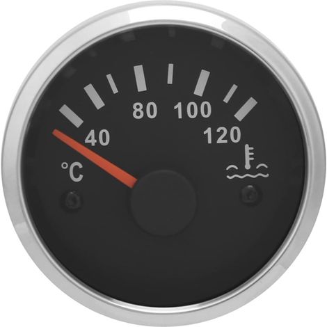 Jauge de Température de l'eau, Jauge de Température pour de de l'eau avec Accessoires en Plastique pour Automobile, Navire, Moteur (1/5)