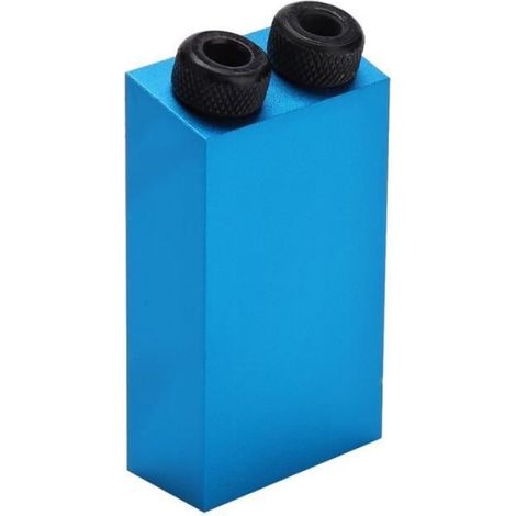 Gabarit De Vis De Trou De Poche - Guide De Perçage Oblique 15° - Pour Assemblage Bois - Lot De 14 Pièces (1/4)