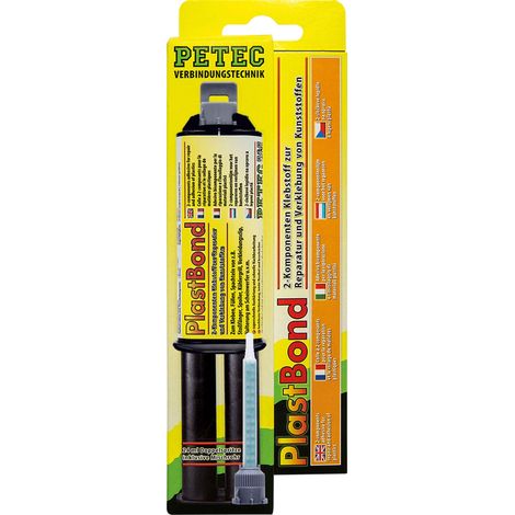 Petec PlastBond 2-Komponenten Hochleistungskleber für Kunststoff 24ml (1/3)