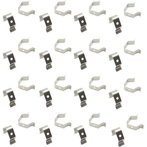 Filiyano-50 pinces de fixation pour sondes de thermomètre de barbecue en acier inoxydable, universelles à un seul trou, argentées (1/5)