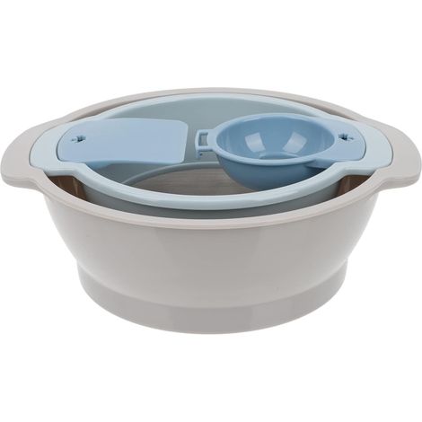 Tamis de Jardinage Rond 1 Set en Abs, Léger et Compact  Filtrer Sable et Pierres, Réutilisable, Prise en Main Ergonomique, Facile à Transporter (1/5)