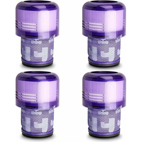 Paquete de 4 filtros de repuesto para aspiradora, compatibles con las aspiradoras robot inalámbricas Dyson V11 Torque Drive, V11 Animal y V15 con tecnología de sensor, equivalentes a la pieza número 9 (1/4)