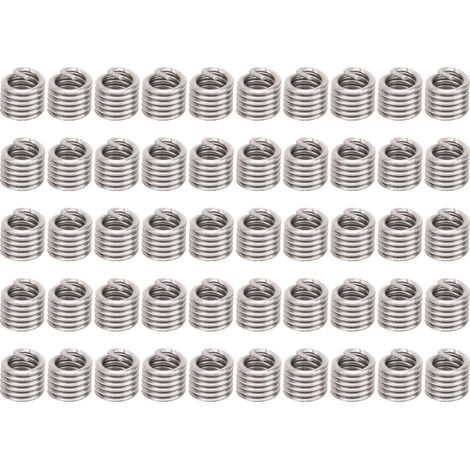 Lot de 50 inserts filetés en acier inoxydable, kit de réparation de trous filetés, douilles pour vis, unités US 5-401.5D (1/5)
