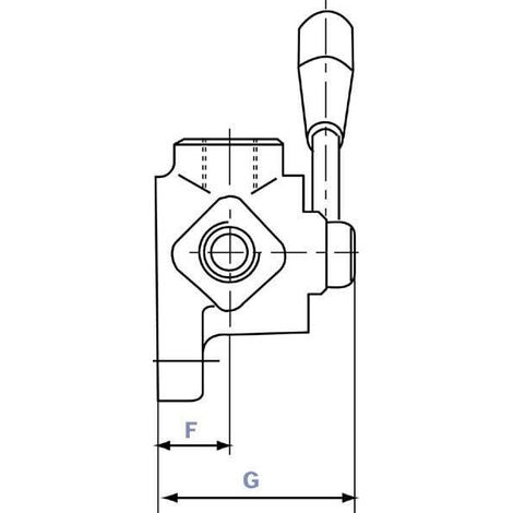 6-Wegehahn T-Bohrung 1 BSP OLEODINAMICA MARCHESINI DH256A (1/5)