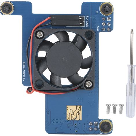Alimentation pour Raspberry Pi 4B / 3B+ avec module POE et ventilateur (1/5)