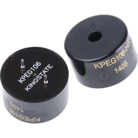 Buzzer piézo RS PRO 88dB, 30V c.a. max, Traversant (1/2)