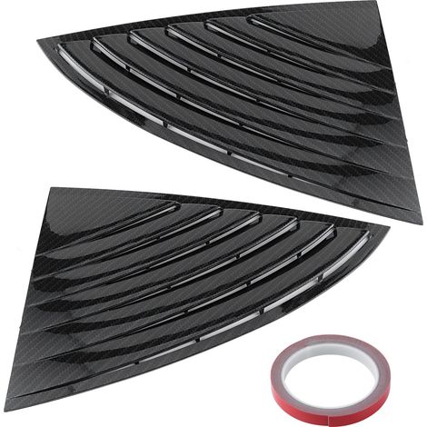 Pare-chocs arrière garnitures latérales biseautées fenêtre extérieure voiture style fibre de carbone pour Tesla Model 3 2017-2019 (1/5)