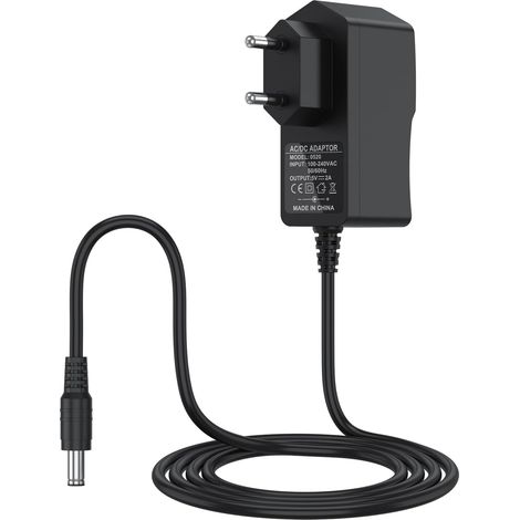 Alimentation 5V 2A Prise UE Dimensions Plugin 5mm Externe 2.1 Interne mm Adaptateur CA CC pour Android TV Box MXQ Pro MX9 H96 T95Z X96 Prise électrique européenne Noir (1/5)