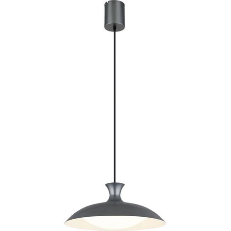 Globo - lámpara colgante - ROCHA - gris - metal - Ø 40cm - LED - (1/3)