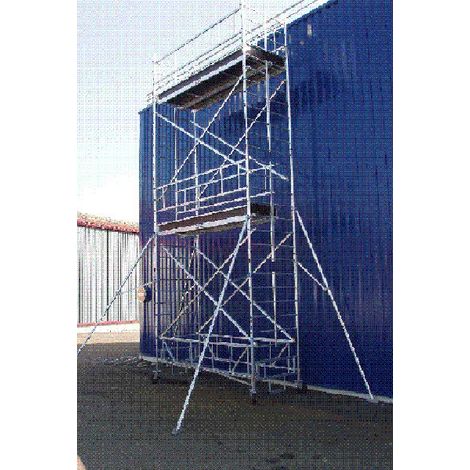 Torre mobile 4 piani - Altezza max. di lavoro 12.30m - TLR-1024T